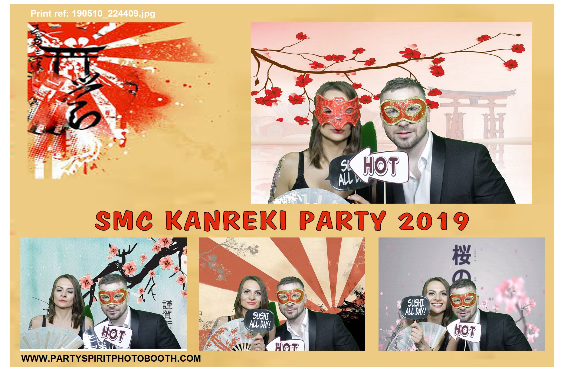 60th Japanese Theme Event | View more photos from the event at gallery.partyspiritphotobooth.com/u/PartySpiritPhotoBooth/60th-Japanese-Theme-Event